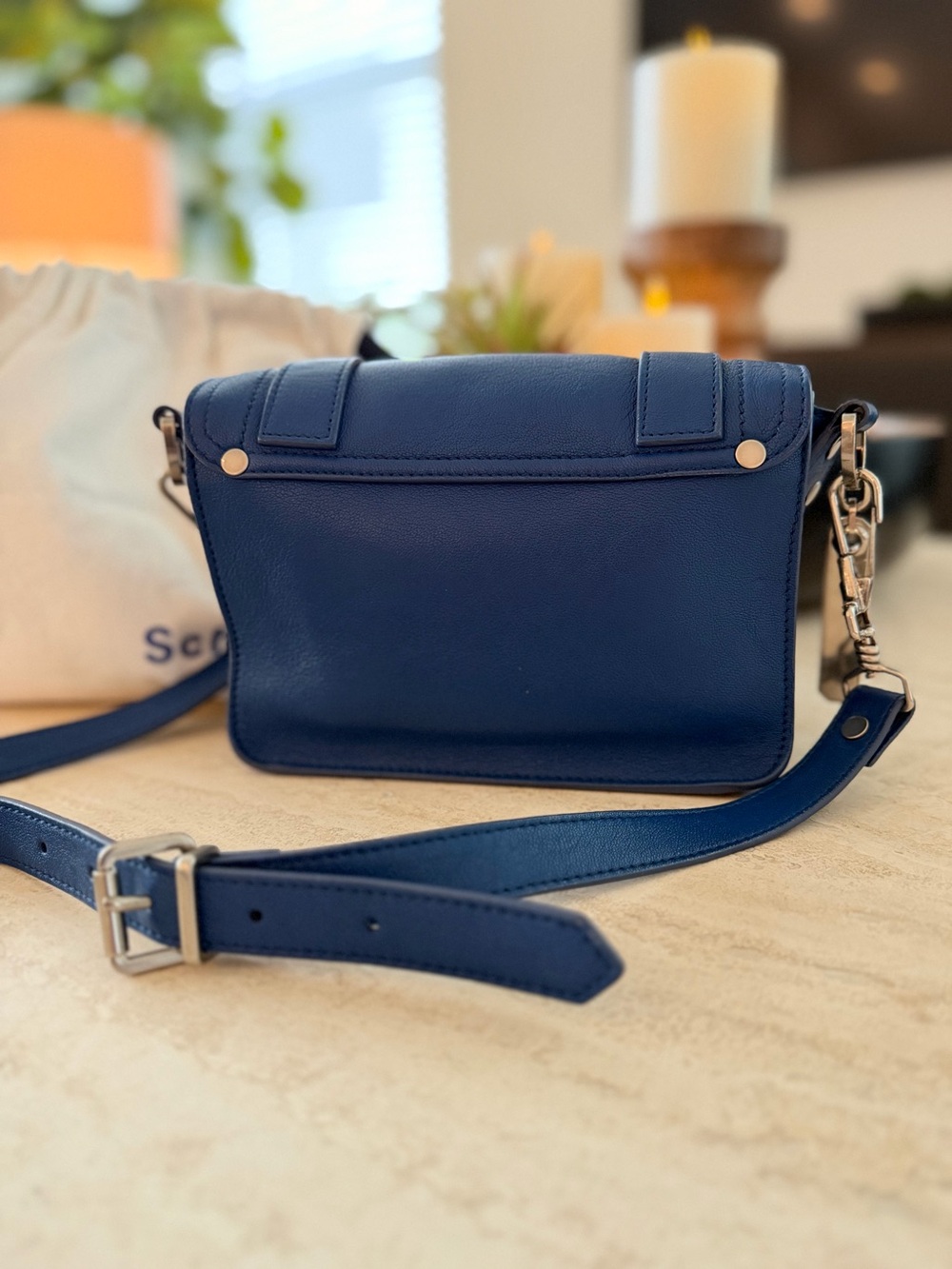 Proenza Schouler Navy Blue PS1 Mini Satchel Crossbody - Picture 4 of 6